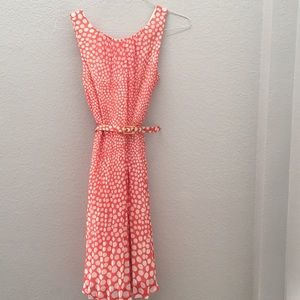 Polka dot dress w/belt